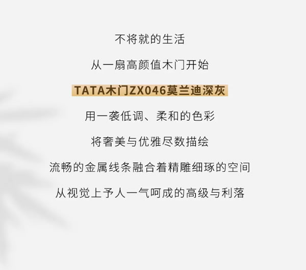 TATA星推荐 ZX046 | 谁用谁夸的爆款门型就是TA